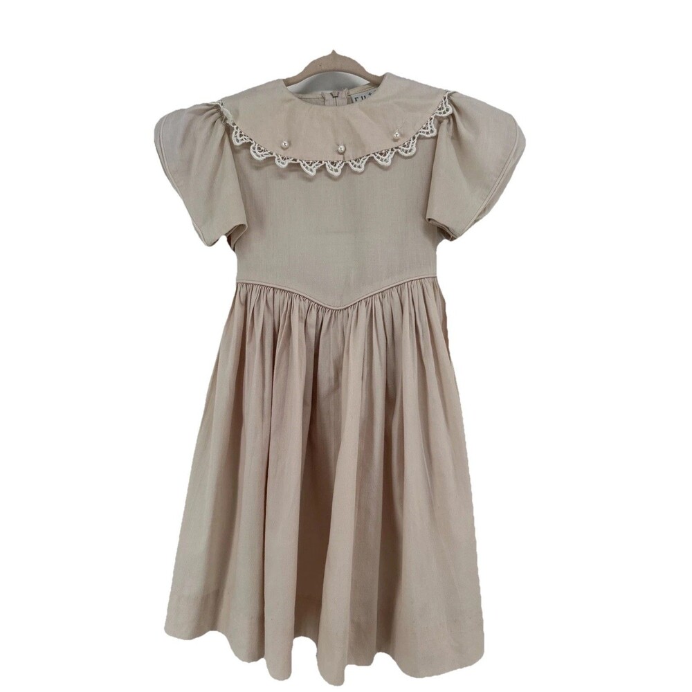 Ruth Of Carolina Vintage Girls Dress Pale Pink Sz 5